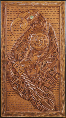 A Prison Art Carved Panel