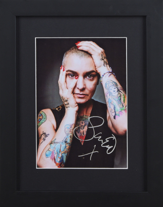 A Print Of A Sign Portrait Of Sinead O'Connor Photo