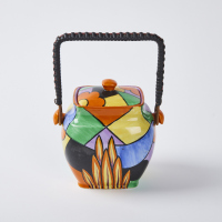 A Royal Winton Art Deco Rubian Ware Container, Designed By Ike Mattison