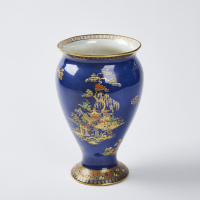 A Carlton Ware Blue Royale Vase Kang Hsi C.1920