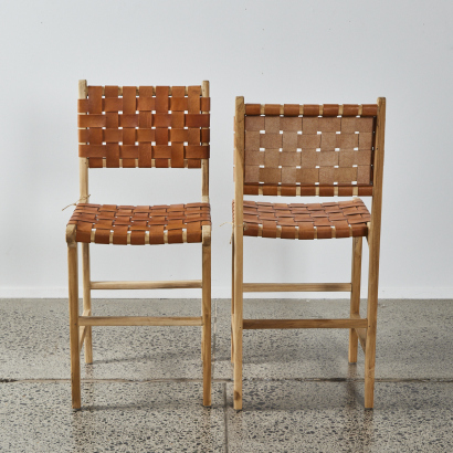 A Pair of Jens Risom Style Barstools