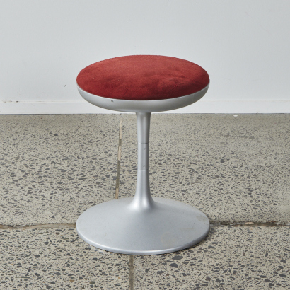 A Stool with Upholstered Seat