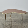 A Kidney Shaped Formica Style Coffee Table