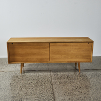 A Solid Oak Scandinavian Sideboard