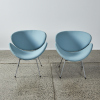 A Pair Of Blue Orange Slice Chairs