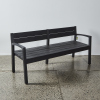 A Devon Mara Garden Black Teak Bench - 2