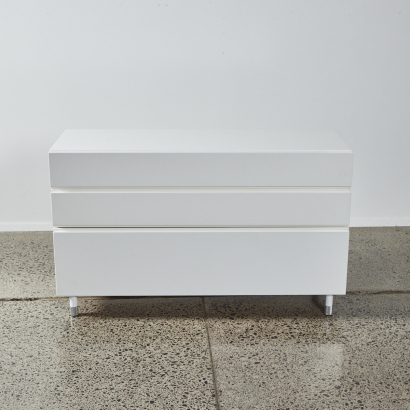 A Set Of White Lacquer Drawers