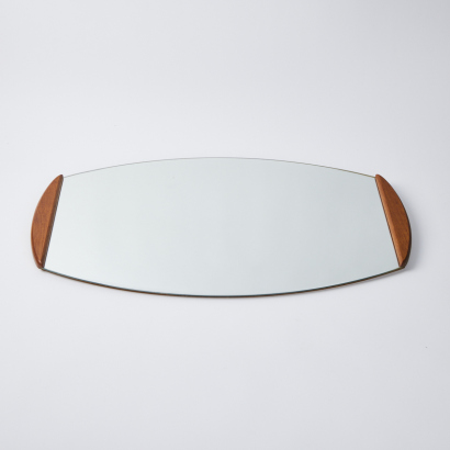 A Mid-Century Teak Mirror