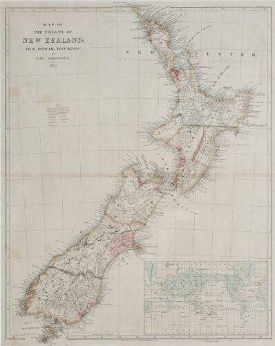 A Map of The Colony of New Zealand 