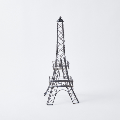 A Vintage Wire Eiffel Tower Statue