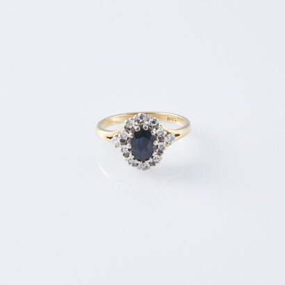 Sapphire and Diamond Ring