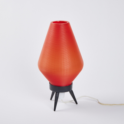 A Retro Rocket Form Lamp