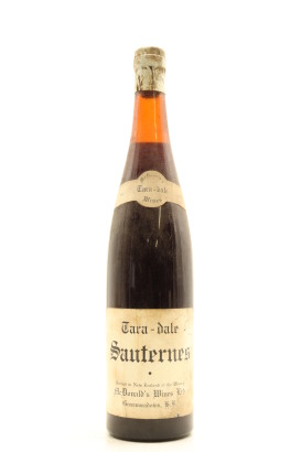 (1) Unknown Vintage McDonald's Wines Ltd. Tara-dale Sauternes, Hawke's Bay, Circa 1950s