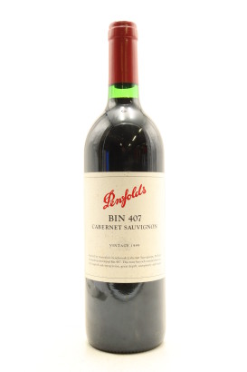 (1) 1999 Penfolds Bin 407 Cabernet Sauvignon, South Australia