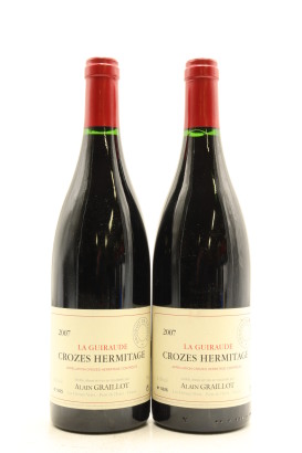 (2) 2007 Domaine Alain Graillot Crozes-Hermitage La Guiraude, Rhone