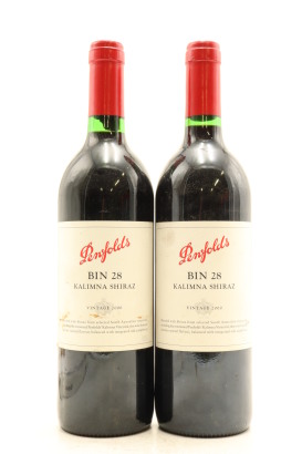 (2) 2000 Penfolds Bin 28 Kalimna Shiraz, South Australia