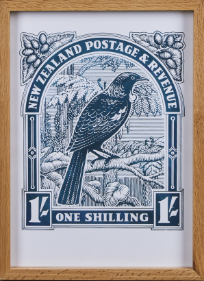 A New Zealand Stamp Print