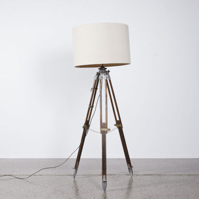 A Tripod Base Floor Lamp