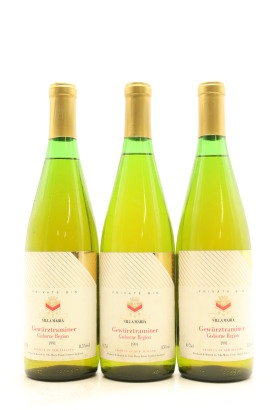 (3) 1991 Villa Maria Private Bin Gewurztraminer, Gisborne