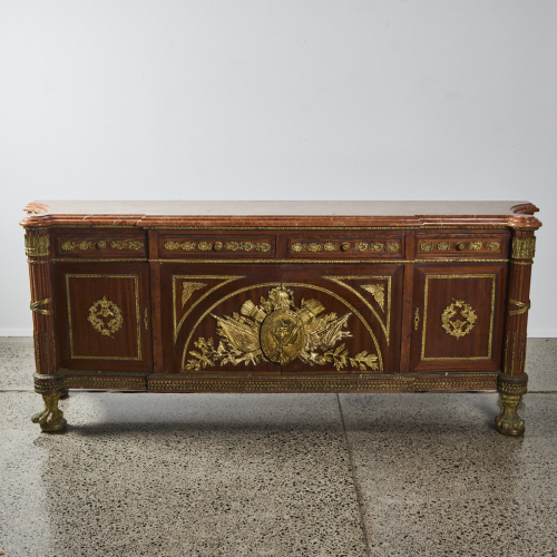 A French Late 19th Century Marble Top Commode