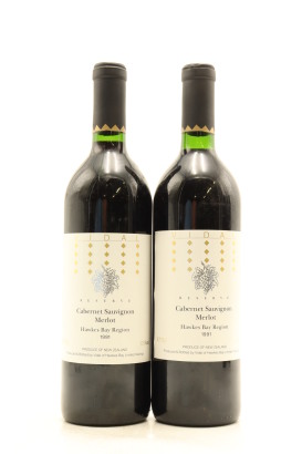 (2) 1991 Vidal Estate Reserve Merlot Cabernet Sauvignon, Hawke's Bay