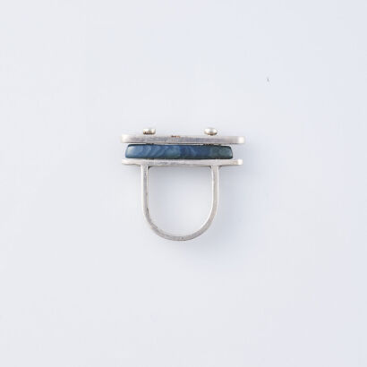 Tagua and Silver Ring