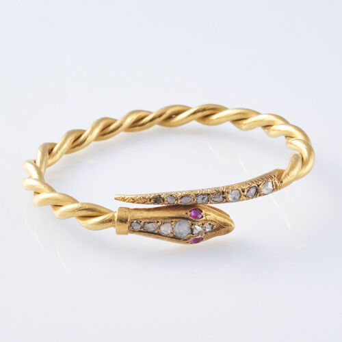 24ct Ruby and Diamond Bangle