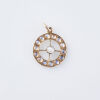 15ct Antique Moonstone Target Pendant