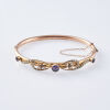 9ct Antique Amethyst Bangle