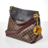 Louis Vuitton Black Leather & Damier Ebene Canvas Maida Bag