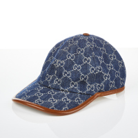 Gucci Denim GG Baseball Cap, Size S