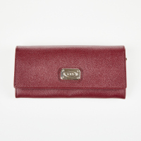 Tod's Red Leather Wallet with Box - Near new