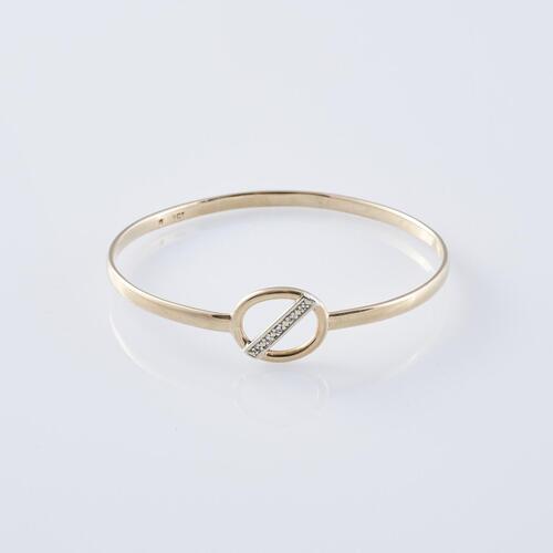 9ct Diamond Bangle