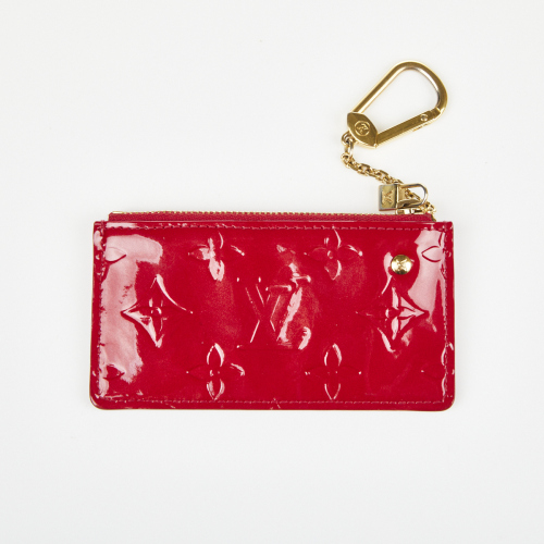 Louis Vuitton Red Monogram Vernis Key Pouch