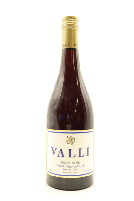 (1) 2018 Valli Waitaki Vineyard Pinot Noir, North Otago