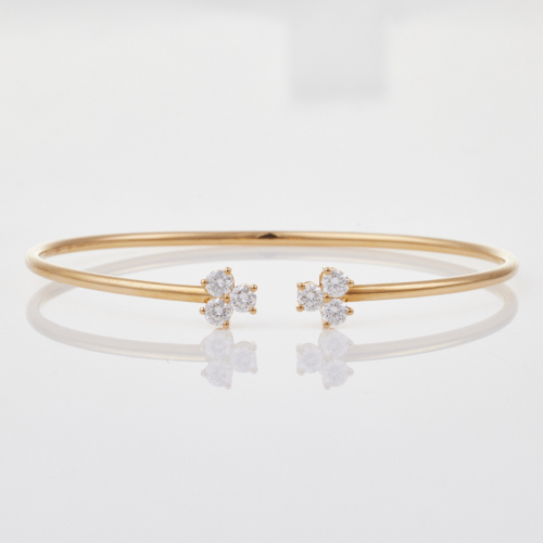 Tiffany & Co, 18ct Rose Gold, Aria .59ct Diamond Bracelet with Box