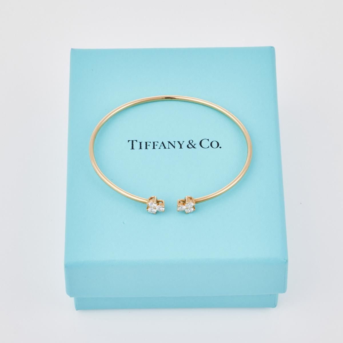 Tiffany solitaire diamond bracelet in platinum. | Tiffany & Co.