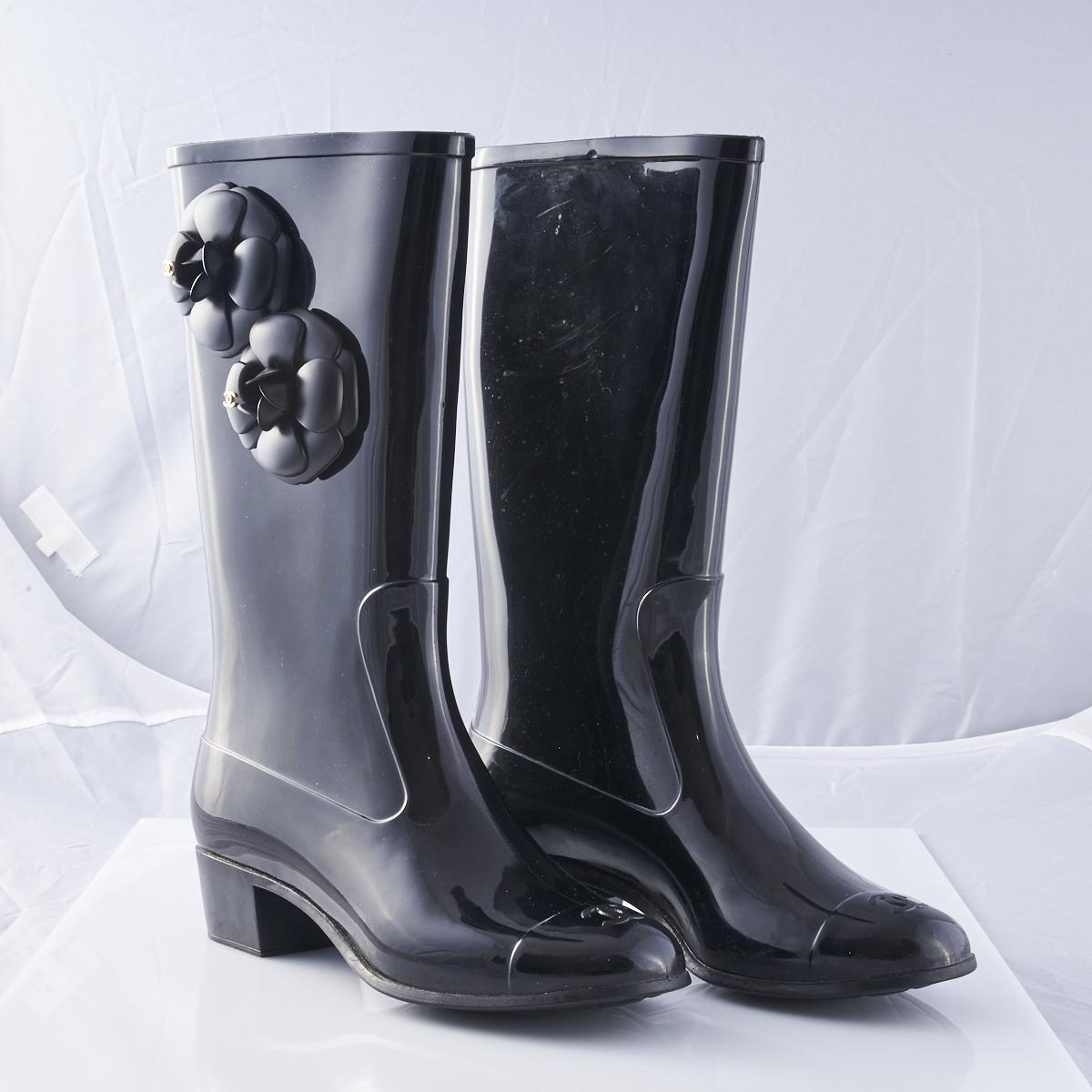 chanel rain boots price