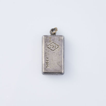 Silver Tone Ingot