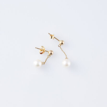 14ct Pearl Earrings