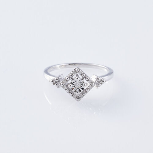 Silver Diamond Ring