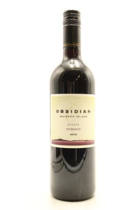 (1) 2015 Obsidian Estate 'Vitreous', Waiheke Island