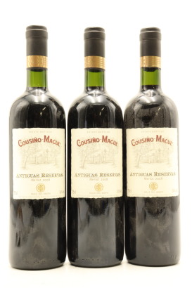 (3) 2008 Cousino Macul Antiguas Reservas Merlot, Maipo Valley