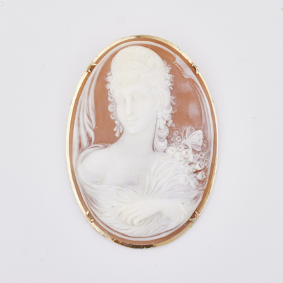 Antique Hand Carved Shell Cameo