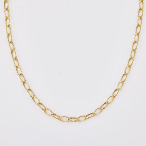 18ct Yellow Gold, 50cm Cable Link Chain