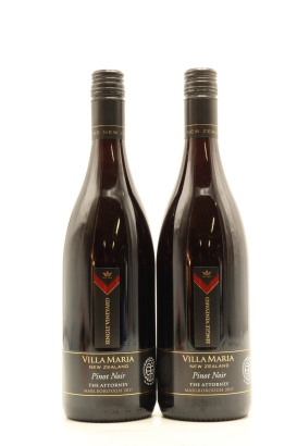 (2) 2017 Villa Maria Single Vineyard The Attorney Pinot Noir, Marlborough