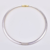 18ct Gold, Reversible Omega Collier, with .60ct Diamond Enhancement - 2