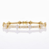 18ct Yellow Gold, 4.79ct Floral Diamond Bracelet