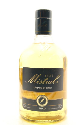 (1) Pisco Mistral Anejado en Roble Gran Pisco, 35% ABV, 750ml