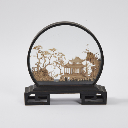 A Meiji Period Japanese Cork Diorama